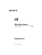 Sony ECM-ALST1 Instrucțiuni de utilizare