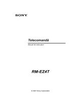 Sony RM-EZ4T Instrucțiuni de utilizare