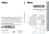 Nikon AF-S NIKKOR 28mm f/1.8G Manual de utilizare