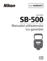 Nikon SB-500 Manualul utilizatorului