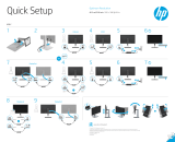 HP EliteDisplay E243d 23.8-inch Docking Monitor Ghid de instalare rapidă