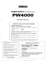 Yamaha PW4000 Manualul proprietarului