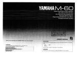 Yamaha M-60 Manualul proprietarului