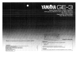 Yamaha GE-3 Manualul proprietarului