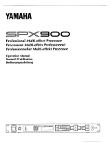 Yamaha SPX900 Manualul proprietarului