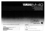 Yamaha M-40 Manualul proprietarului