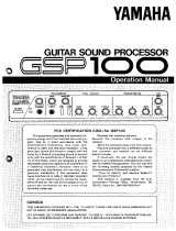 Yamaha GSP100 Manualul proprietarului