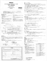 Yamaha YT-3000 Manualul proprietarului