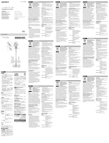 Sony MUC-S20BL1 Manualul proprietarului