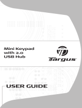 Targus MINI KEYPAD WITH 2.0 USB HUB Manualul proprietarului
