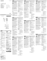 Sony MUC-S12BL1 Manualul proprietarului