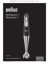 Braun MQ775 Manualul proprietarului