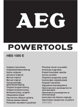 AEG HBS 1000 E Manualul proprietarului