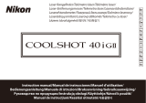 Nikon COOLSHOT 40i GII Manual de utilizare