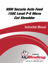 MyBinding HSM Securio Auto Feed 150C Level 5 Micro Cut Shredder Manual de utilizare