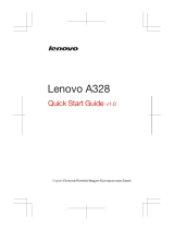 Lenovo A328 Ghid de inițiere rapidă