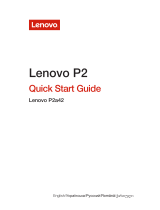 Lenovo P2a42 Ghid de inițiere rapidă