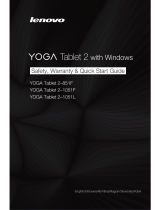 Lenovo Yoga 2 Safety, Warranty & Quick Start Manual