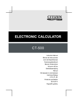 Citizen CT-500 Manualul proprietarului