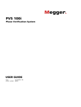 Megger PVS 100i Manual de utilizare