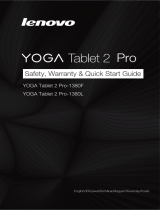 Lenovo YOGA Tablet 2 Pro-1380L Safety, Warranty & Quick Start Manual