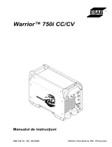 ESAB Warrior™ 750i CC/CV Manual de utilizare