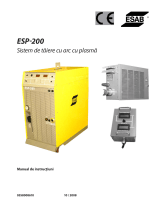 ESAB ESP-200 Plasmarc Cutting System Manual de utilizare