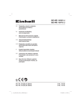 EINHELL GE-WS 18/35 Li-Solo Manual de utilizare