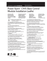 Eaton Power Xpert C445B Series Installation Leaflet