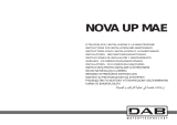 DAB NOVA UP MAE Series Instruction For Installation And Maintenance