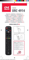 Panasonic URC-4914 TV Replacement Remote Manual de utilizare