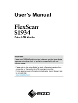 Eizo S1934 Manual de utilizare