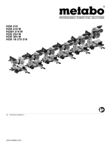 Metabo KGS 18 LTX 216 Instrucțiuni de utilizare