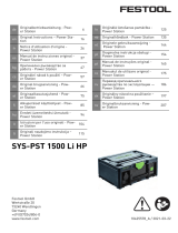 Festool SYS-PST 1500 Li HP Instrucțiuni de utilizare