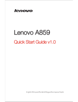 Lenovo A859 Ghid de inițiere rapidă