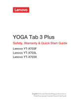 Lenovo Yoga Tab 3 Plus Safety, Warranty & Quick Start Manual