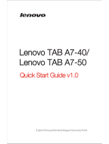 Lenovo TAB A7-40 A3500-FL Manual de utilizare