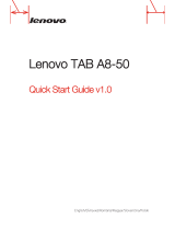 Lenovo TAB A8-50 Ghid de inițiere rapidă