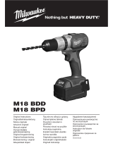 Milwaukee M18 BPD Original Instructions Manual