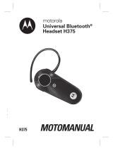 Motorola H375 - Headset - Over-the-ear Manual de utilizare