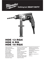 Milwaukee HDE 10 RQX Original Instructions Manual