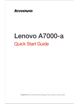 Lenovo A7000-A Ghid de inițiere rapidă