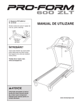 Pro-Form 600 Zlt Treadmill Manual de utilizare