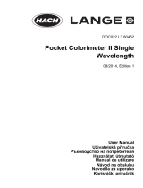 Hach LANGE Pocket Colorimeter II Manual de utilizare