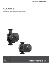 Grundfos ALPHA1 L 15-40 Installation And Operating Instructions Manual