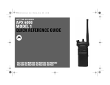 Motorola Astro APX 6000Li Series Quick Reference Manual