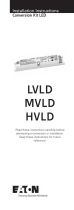 Eaton HVLD-2L-CGL Installation Instructions Manual