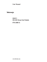 Tektronix HDST1 HD-SDI Manual de utilizare