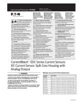 Eaton CurrentWatch EDC series - split core housing Manualul proprietarului