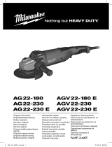 Milwaukee AGV 22-230 E Original Instructions Manual